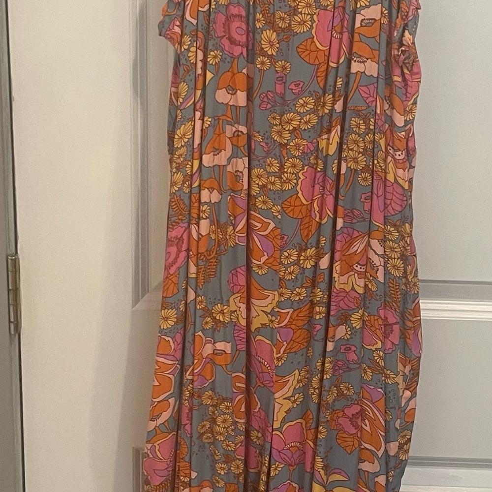 NATURAL LIFE Floral Jumpsuit - Pink, Orange, Gray